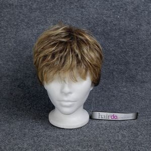 NEW Hairdo by HairUWear Textured Cut Wig Glazed Mocha Med. Brwn/Gold R11S+ Pixie